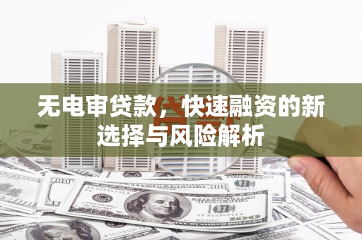 天台无电审贷款，快速融资的新选择与风险解析