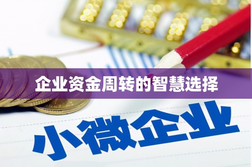 天台企业资金周转的智慧选择
