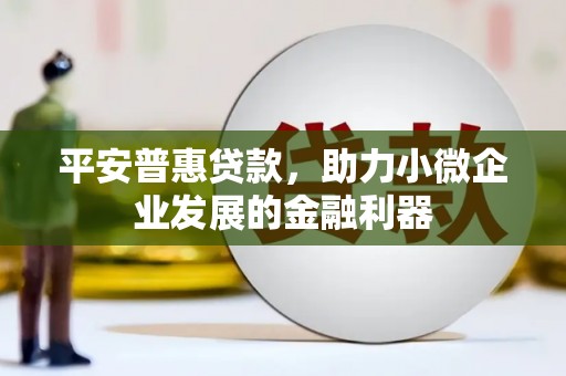 天台平安普惠贷款，助力小微企业发展的金融利器