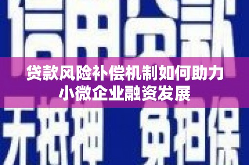 天台贷款风险补偿机制如何助力小微企业融资发展