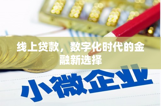 天台线上贷款，数字化时代的金融新选择